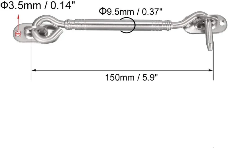 Tough As Nails Stainless Steel Hook Latch Kit Includes Mounting Screws Secure Your Gate Or Cabinet Door Fast Windproof Protection Hardware Does The Job Right Holds Tight Against The Breeze Solid Construction 3 Pack