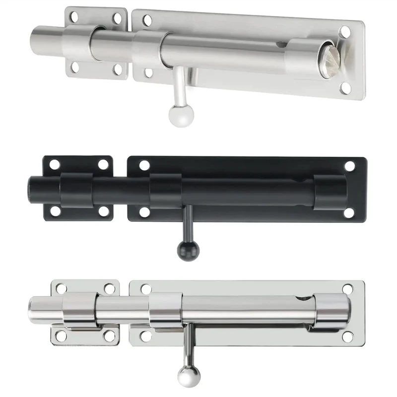 Heavy Duty Stainless Steel Gate Latch Lock With Spring Bolt For Wooden Garden Gates Brushed Nickel Finish Tough As Nails Build Lockdown Ready Farm Grade Security Kit
