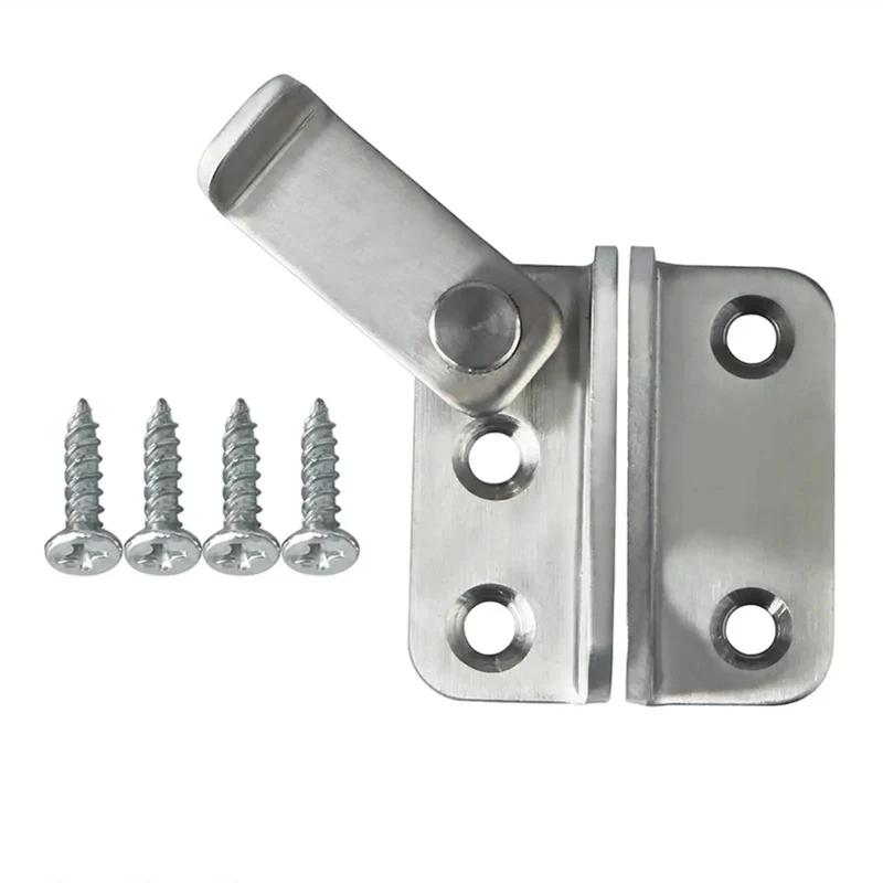 Heavy Duty Stainless Steel Sliding Bolt Door Latch With A Brushed Finish For Secure Gate Closure And Reliable Drawer Security That Is Tough As Nails And Holds Its Ground Perfectly