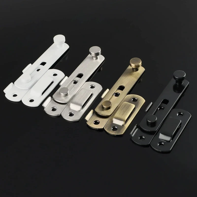 White Stainless Steel Sliding Gate Latch Heavy Duty Door Lock For Wooden Garden Shed Top Shelf Security Hardware Tough As Nails Build Zero Hassle Installation