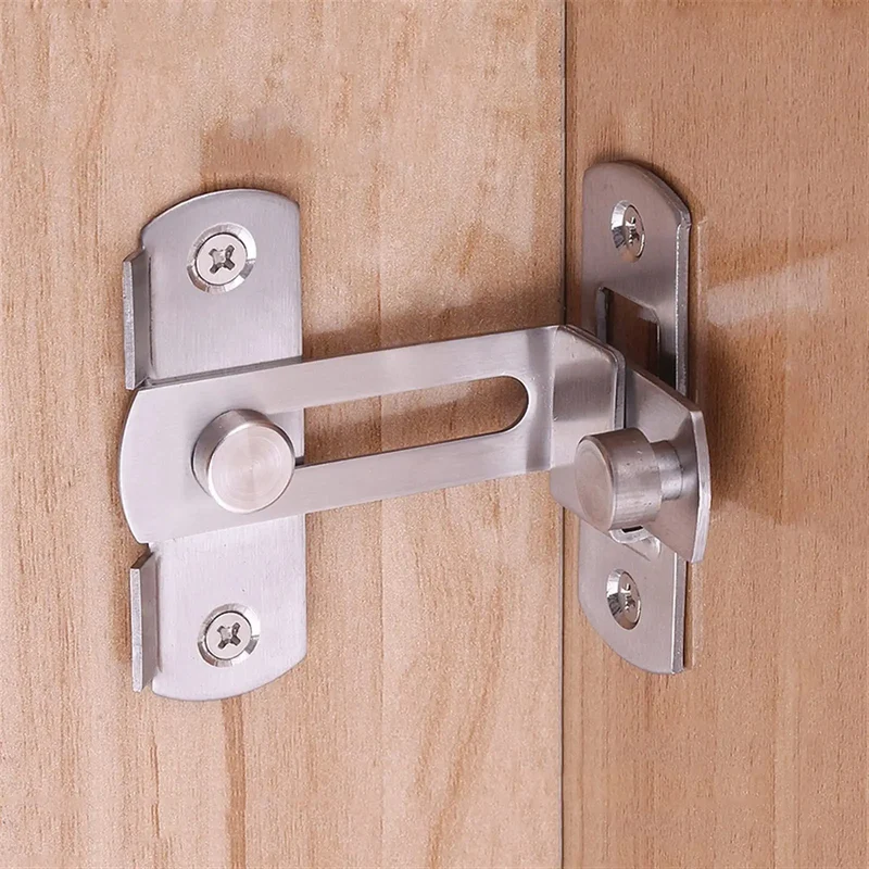 Heavy Duty Sliding Barn Door Latch With 90 Degree Angle Gate Lock Bolt For Wine Cabinet Drawer And Window Furniture Hardware No Fuss Handyman Essential Smooth Operation And Tight Fit