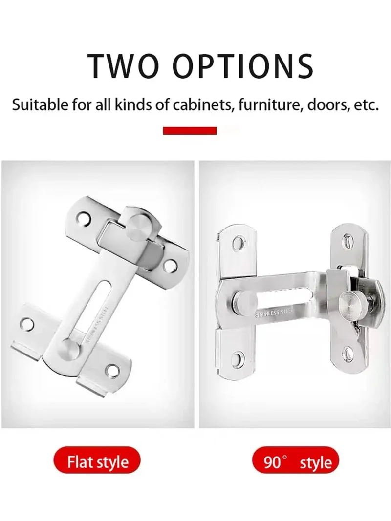 Heavy Duty Sliding Barn Door Latch With 90 Degree Angle Gate Lock Bolt For Wine Cabinet Drawer And Window Furniture Hardware No Fuss Handyman Essential Smooth Operation And Tight Fit