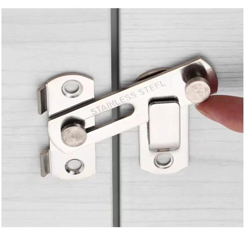 Heavy Duty Sliding Barn Door Latch With 90 Degree Angle Gate Lock Bolt For Wine Cabinet Drawer And Window Furniture Hardware No Fuss Handyman Essential Smooth Operation And Tight Fit