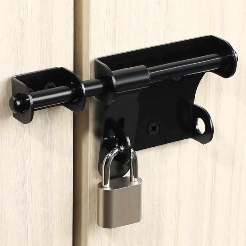 Heavy Duty Stainless Steel Gate Latch And Bolt For Wood Garden Fence Smooth Glider Security Bar Quick Install Rustproof Backyard Gate Lock Zero Hassle Yard Glow Up