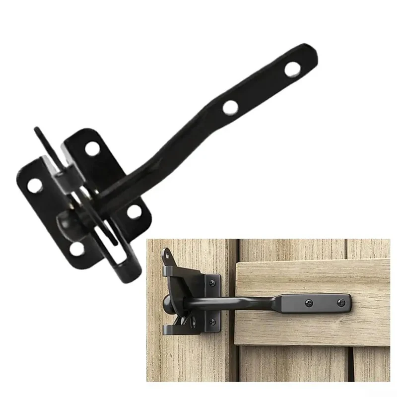 Heavy Duty Automatic Gate Latch Featuring Tough As Nails Self Actuating Mechanism And Secure Padlock Loop Built For Up To 144Mm Gates Straight Forward DIY Hookup Always Locked
