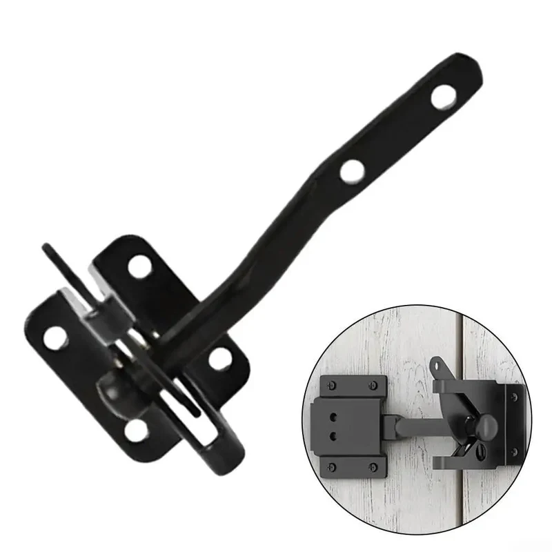 Heavy Duty Automatic Gate Latch Featuring Tough As Nails Self Actuating Mechanism And Secure Padlock Loop Built For Up To 144Mm Gates Straight Forward DIY Hookup Always Locked