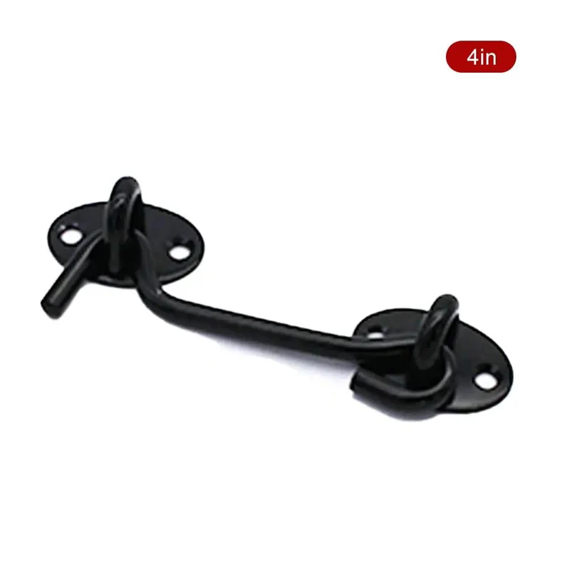 Beefy Metal Door Hook And Eye Latch For Porch Gate And Pantry Cabinet With Rustproof Mounting Screws For No Sweat Diy Setup That Delivers Knockout Security And Stays Dead Solid