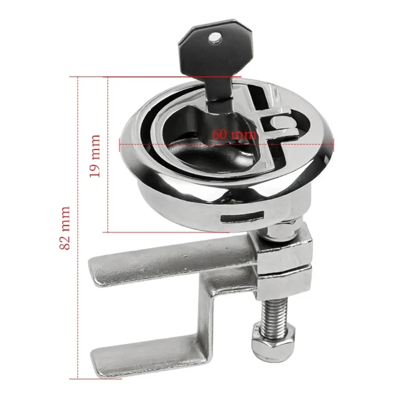 Tough As Nails Stainless Steel Flush Pull Handle With Turning Lock Design Rock Solid Build For Doors And Gates Straightforward Install Grip And Go Daily Home Security