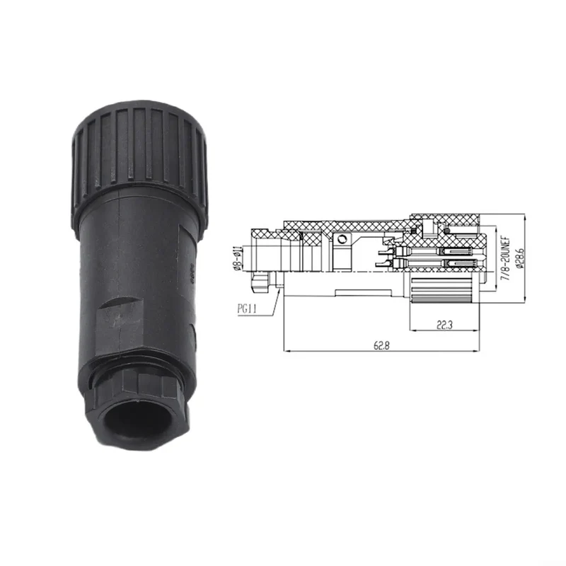 All Plastic 7 Pin Proportional Valve Connectors Featuring Rock Solid Female Plugs For Hydraulic Solenoid Connections And Industrial Machinery Built Super Tough