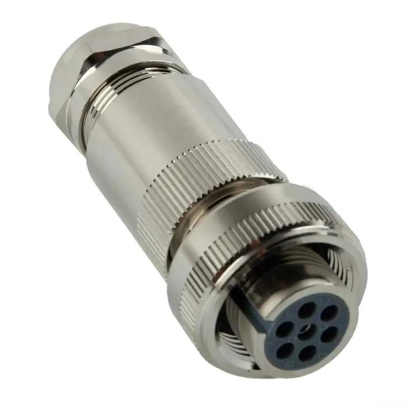 Heavy Duty 7 Pin Proportional Valve Connector Full Metal Female Plug For Industrial Hydraulics IP67 Waterproof Solenoid Valve Built Tough For Rigorous Job Sites And Heavy Machinery Applications
