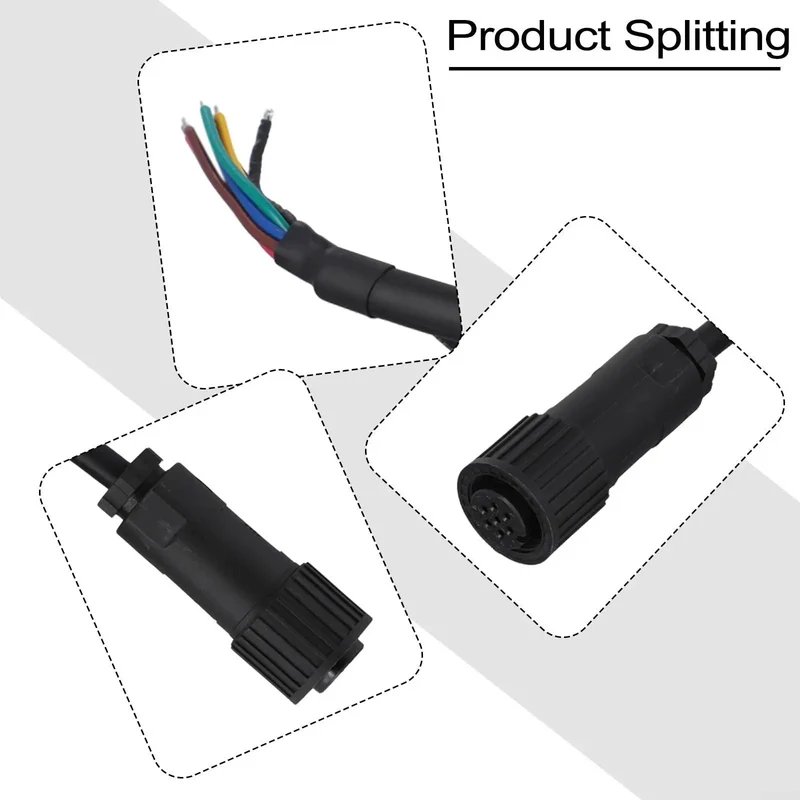 Professional 7 Pin Proportional Valve Connector With Two Foot Cable IP67 Weatherproof Female Hydraulic Plug Din En175201 For Servo Valves And Everyday Industrial Grind