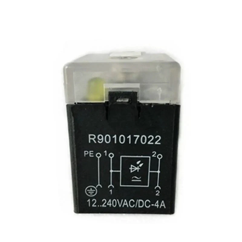R901017022 Proportional Solenoid Valve Plug Coil With Indicator Light Boss Grade Drop In Swap For Hydraulic Systems And Heavy Machinery Direct Wiring Harness Adapter With Sealed Contacts Snap Right On For Easy Job Site Work And Pump Repair