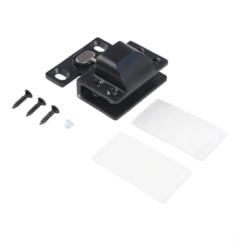 Boss Level Stainless Steel Hydraulic Glass Door Hinge Offering No Hassle U Shape Clip Installation And Smooth Operator Soft Close Action For Frameless Doors In Sleek Black