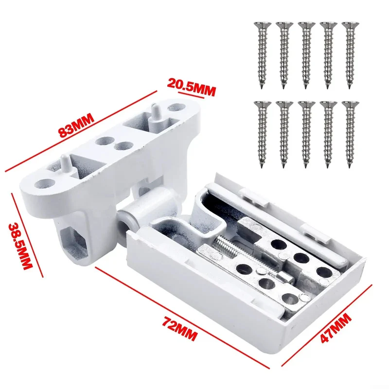 Heavy Duty Aluminum Alloy Flag Hinge Set For Double Doors Rock Solid Steel Frame Mount Premium White Coating Easy Install Smooth Swivel Tough As Nails And Ready To Roll