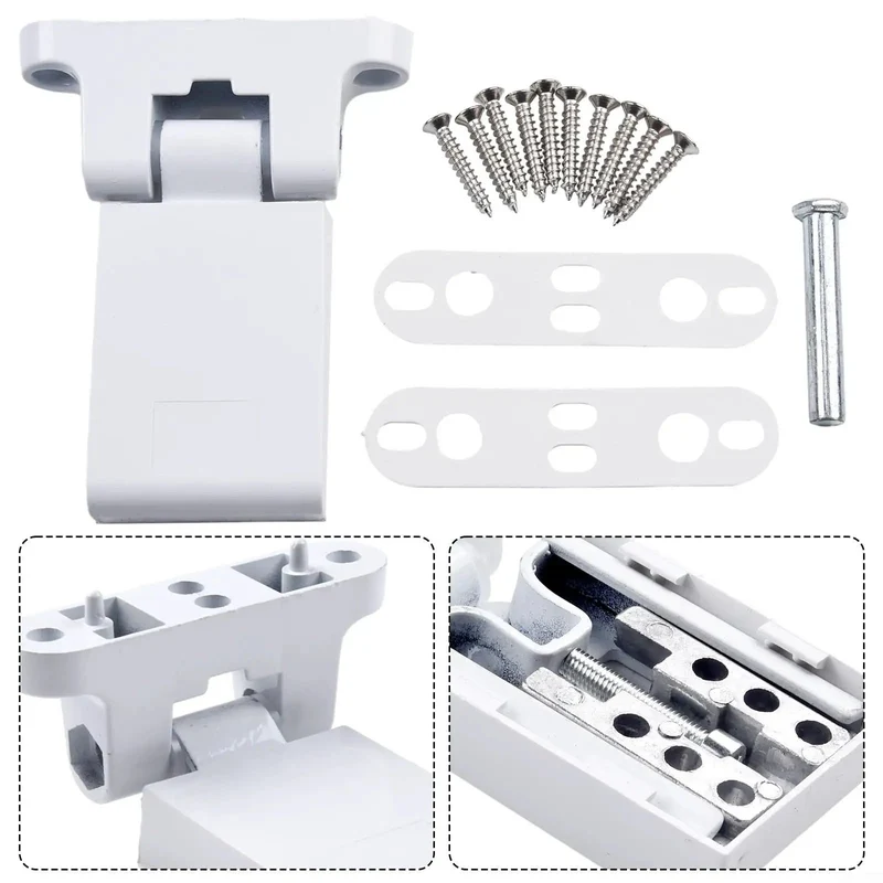 Heavy Duty Aluminum Alloy Flag Hinge Set For Double Doors Rock Solid Steel Frame Mount Premium White Coating Easy Install Smooth Swivel Tough As Nails And Ready To Roll