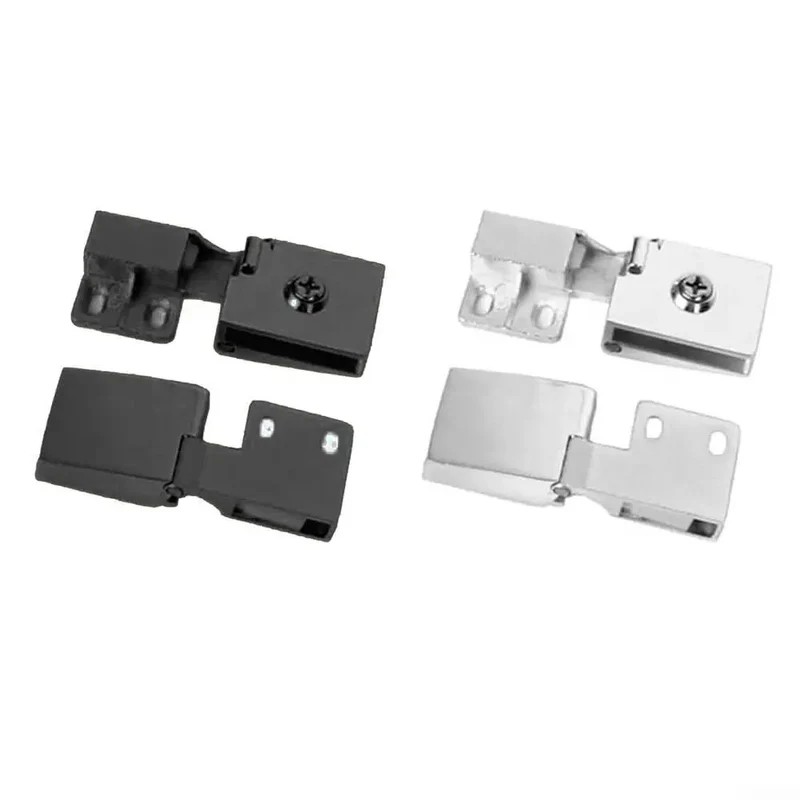 Heavy Duty Frameless Glass Door Hinges For 6mm Cabinets Showers And Bookshelves With TPE Washers Rustproof Galvanized Alloy Hella Durable Anti Scratch Silver Hardware