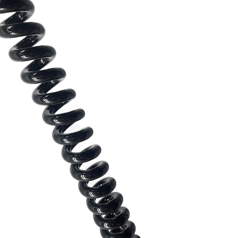 No Worries Two Core Coiled Power Cord With Quick Zip Spiral Extension Cable 15mm Square Wiring For Tight Spaces And Smooth Rewind Rugged Construction Stops Tangled Clutter For Everyday Tools And Snappy Reliable Connections