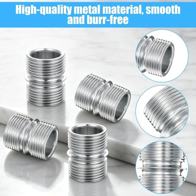 Heavy Duty Wire Shelving Pole Connectors And 8 Pack Coarse Thread Mounting Rods Built Tough For Garage Storage And Home Workshop Racks That Fit Like A Glove And Take The Heat Without Breaking A Sweat