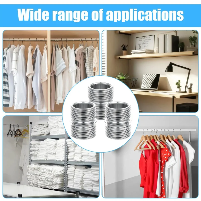 Heavy Duty Wire Shelving Pole Connectors And 8 Pack Coarse Thread Mounting Rods Built Tough For Garage Storage And Home Workshop Racks That Fit Like A Glove And Take The Heat Without Breaking A Sweat