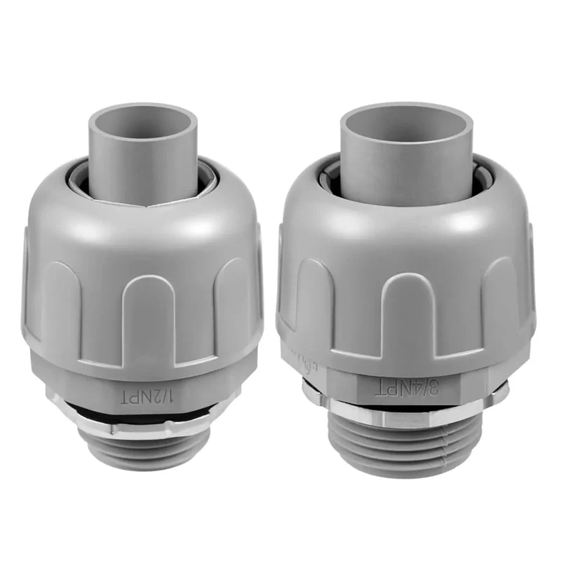 Twenty Pack Half Inch Liquid Tight Connectors Tough As Nails Nylon Flexible Conduit Fittings Lock Secure Weather Proof Pro Level Electrical Wiring Hardware Built For Rough Jobs