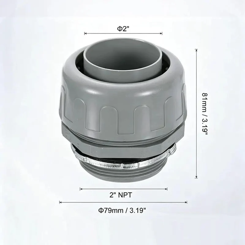 Five Pack Boss Grade 2 Inch NPT Nonmetallic PVC Flexible Conduit Connector Set With 180 Degree Bend For Zero Struggle Wiring And Quick Hookup On Every Residential Or Trade Project