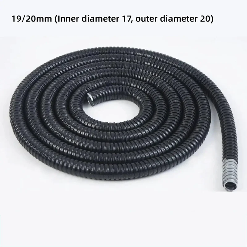Hella Tough Flexible Pvc Coated Steel Conduit Corrugated Electrical Tubing Wire Loom Cable Protector Harness Sleeve Waterproof Abrasion Resistant Home And Car Wiring Setup