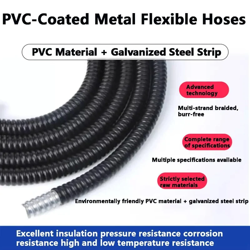 Hella Tough Flexible Pvc Coated Steel Conduit Corrugated Electrical Tubing Wire Loom Cable Protector Harness Sleeve Waterproof Abrasion Resistant Home And Car Wiring Setup