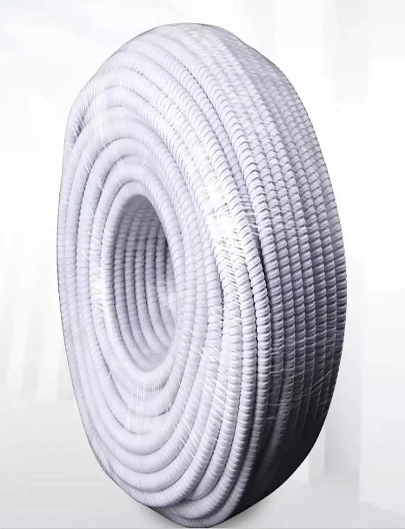 Pro Grade Fire Resistant Flexible Electrical Conduit Roll With Reinforced Steel Core And Slick PVC Jacket For Tight Indoor Outdoor Cable Runs 33 Feet Heavy Duty Wire Armor