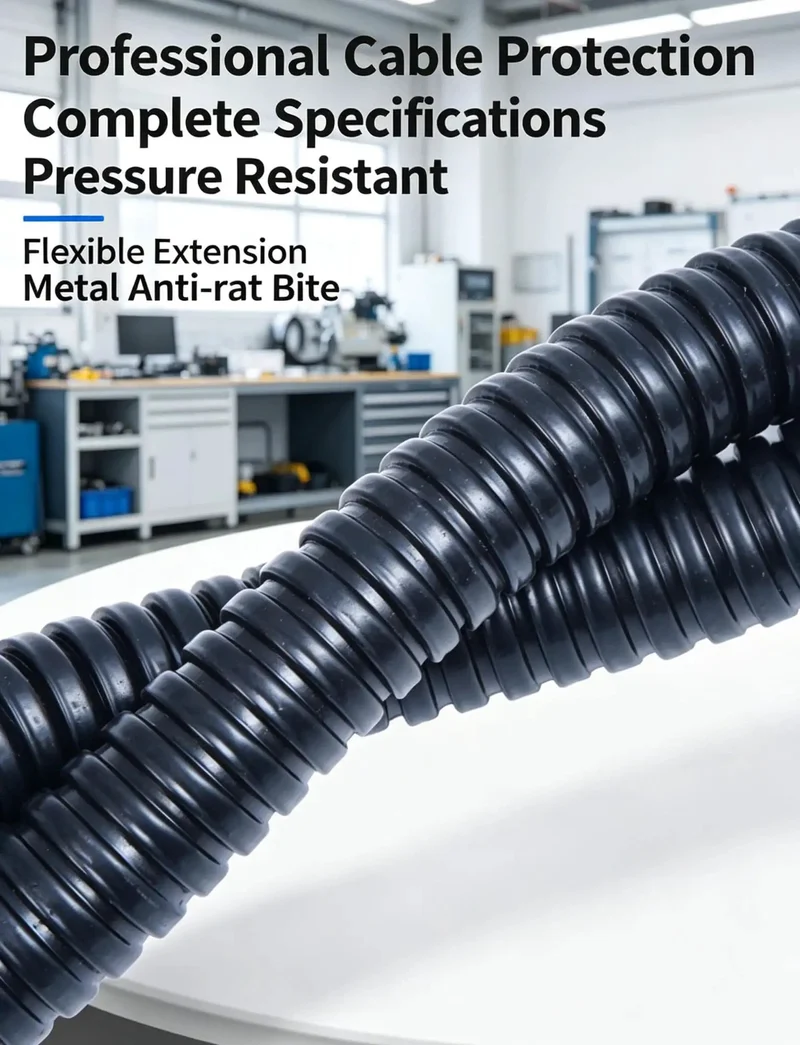 Wicked Tough PVC Coated Liquid Tight Flexible Metal Conduit with Galvanized Steel Core for Heavy Duty Wire Protection and Waterproof Cable Management Indoors or Outdoors Built Like a Tank Against Crushes and Impacts for Serious Jobs