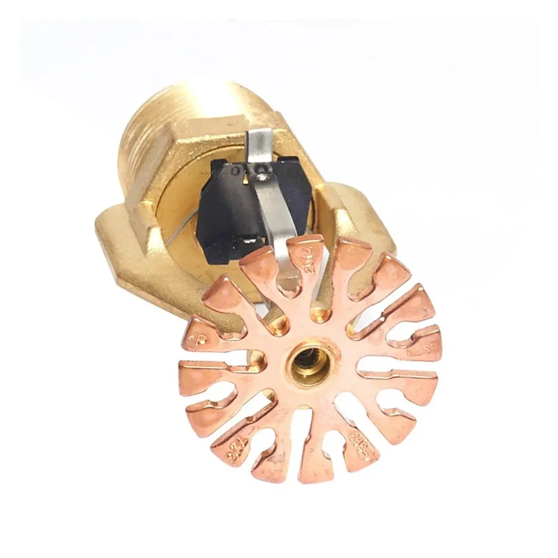 Real Deal Pendent Fire Sprinkler Head Featuring Fast Response Copper Build With One Inch Male Thread For Quick Hookup To Heavy Duty Auto Spray Protection Gear