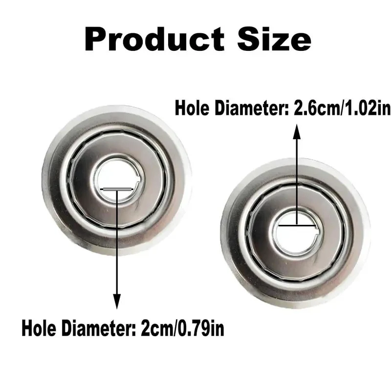 Six Pack Heavy Duty Fire Sprinkler Head Covers With Slick Electroplated Coating And Adjustable Height Flush Mount Design For Corrosion Resistant Ceiling Trim That Looks Sharp