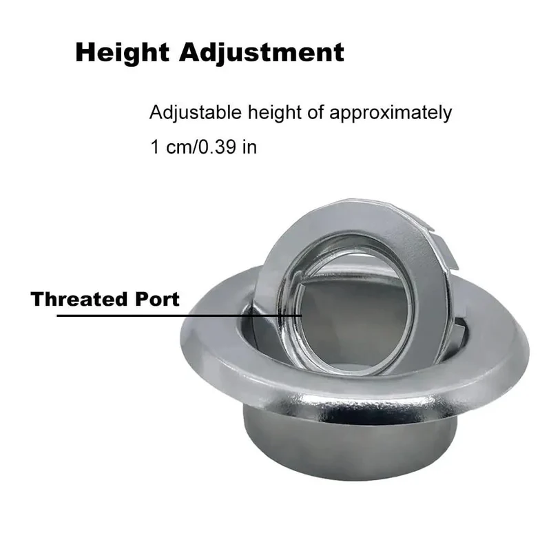 Six Pack Heavy Duty Fire Sprinkler Head Covers With Slick Electroplated Coating And Adjustable Height Flush Mount Design For Corrosion Resistant Ceiling Trim That Looks Sharp