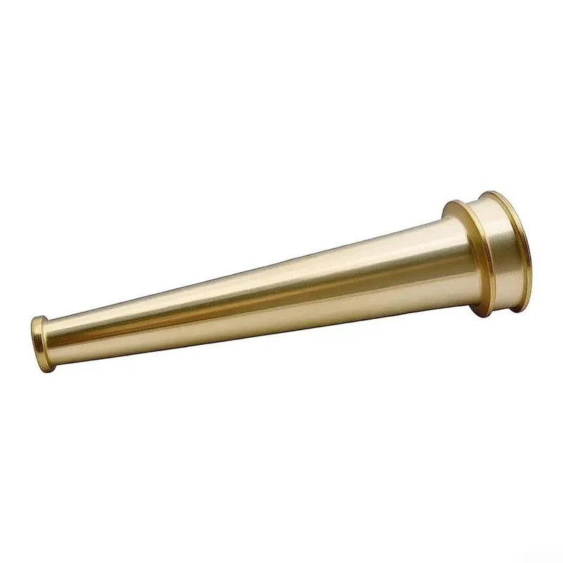 Top Tier Heavy Duty Brass Fire Nozzle 1.5 Inch Nst Fitting Industrial Sprinkler Head Built Solid For Snug Hose Hookups Pro Grade Firefighting And Emergency Water Control Gear