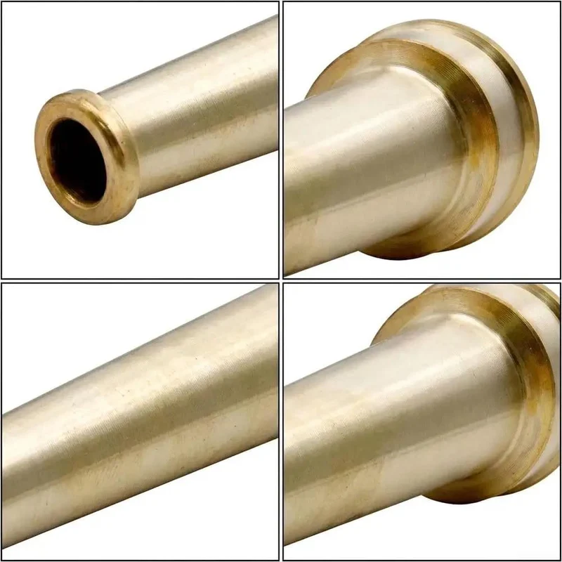 Top Tier Heavy Duty Brass Fire Nozzle 1.5 Inch Nst Fitting Industrial Sprinkler Head Built Solid For Snug Hose Hookups Pro Grade Firefighting And Emergency Water Control Gear