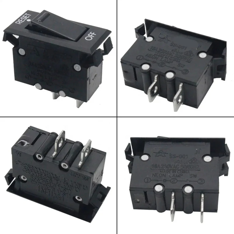 No Sweat Black Rocker Switch Circuit Breaker With 10 Amp Overload Protector Trip Free Reset Function Tough As Nails Top Tier Electrical Protection Reliable Power Cutoff For Daily Grind And Heavy Duty Outdoor Projects