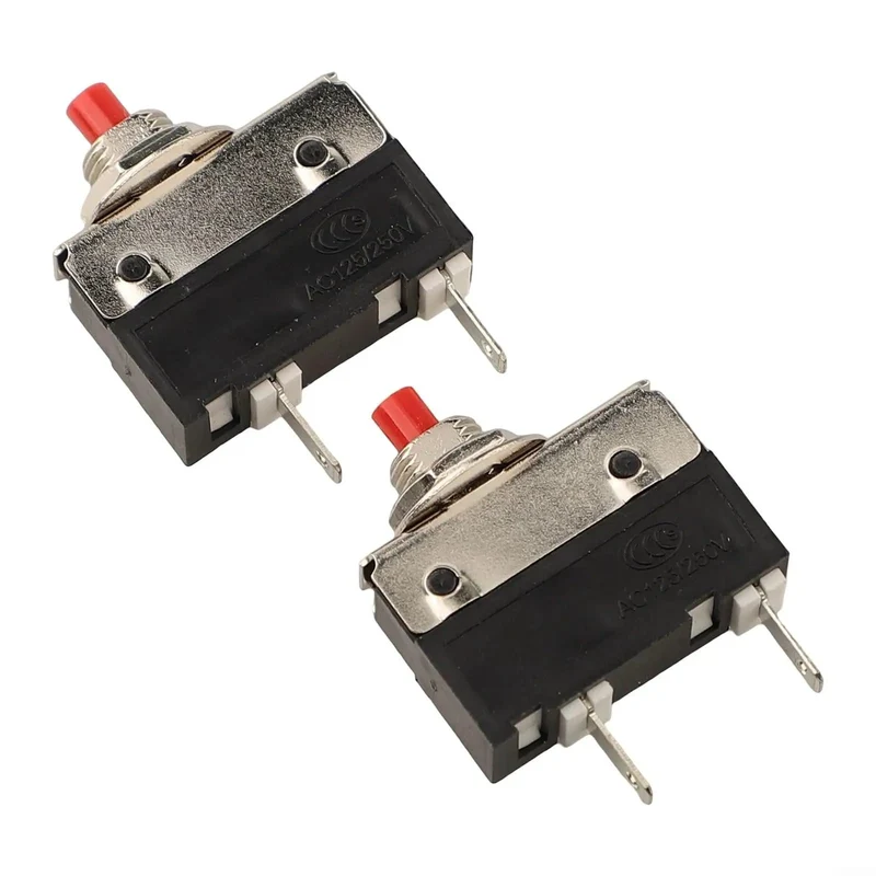 Straight Up No Sweat Push Button Circuit Breaker Switch 2.5A To 5A With Dead Simple Manual Reset For Blenders Vacuums And Small Appliances Quick Overload Relief Fuse Swap