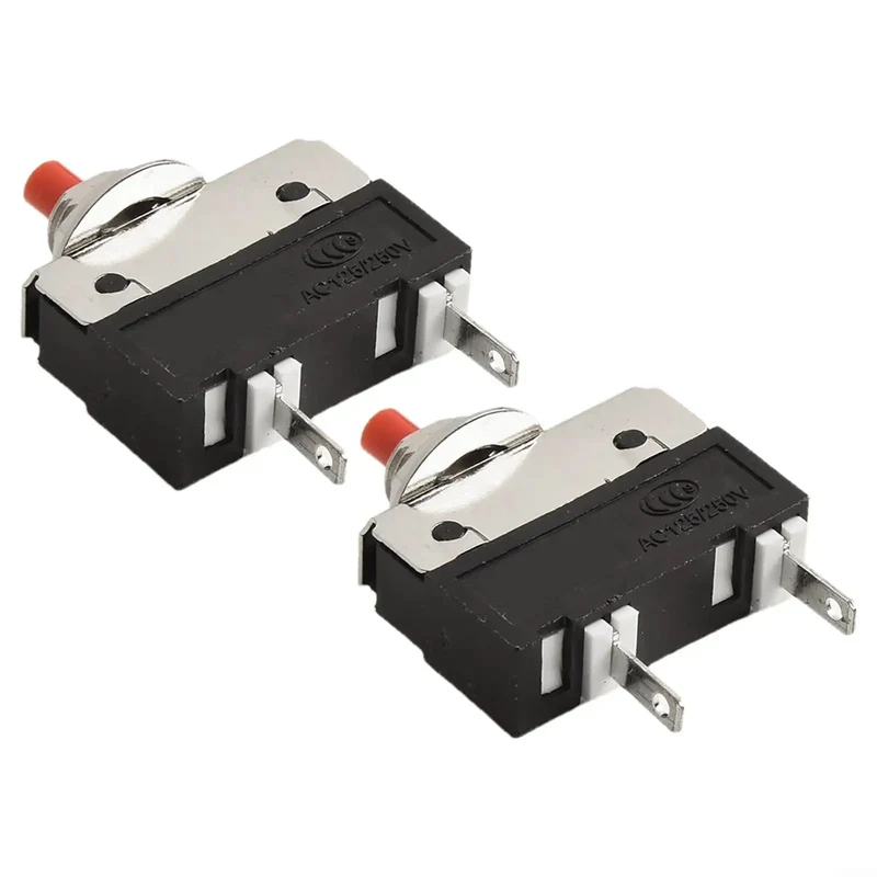 Straight Up No Sweat Push Button Circuit Breaker Switch 2.5A To 5A With Dead Simple Manual Reset For Blenders Vacuums And Small Appliances Quick Overload Relief Fuse Swap
