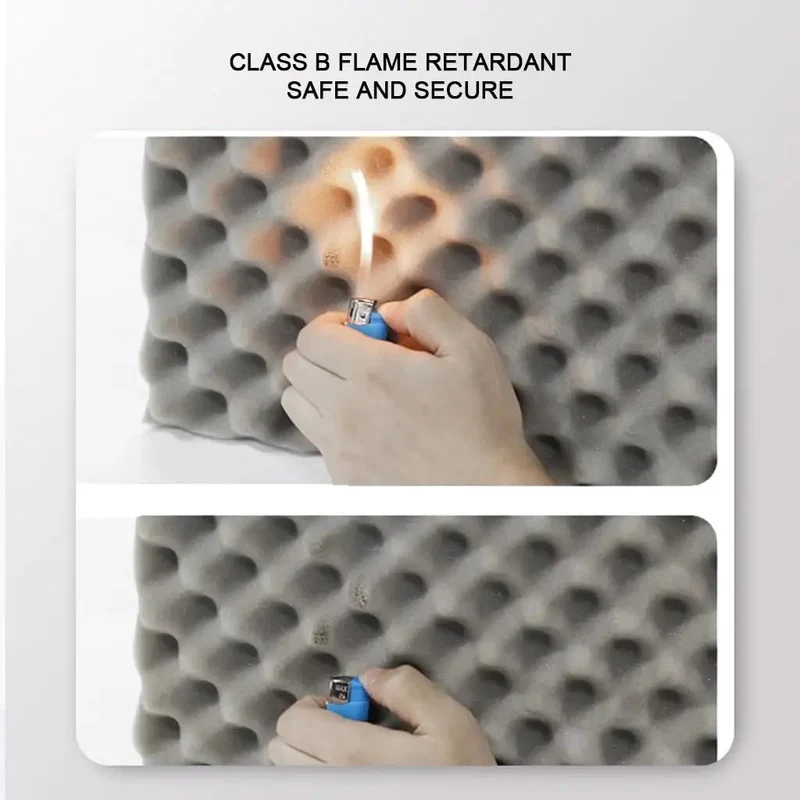 Top Shelf Heavy Duty Egg Crate Acoustic Foam Roll Self Adhesive Soundproof Wall Panels Fire Retardant Room Damping Sheets For Home Studio Office Setup Big Time Dead Silence