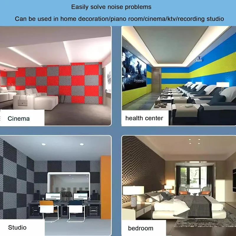 Premium Self Adhesive Acoustic Foam Panels For Walls, Quick Recovery Soundproof Padding To Knock Out Echoes And Dial Down Noise In Bedrooms, Studios, Or Offices, Pretty Darn Solid Coverage
