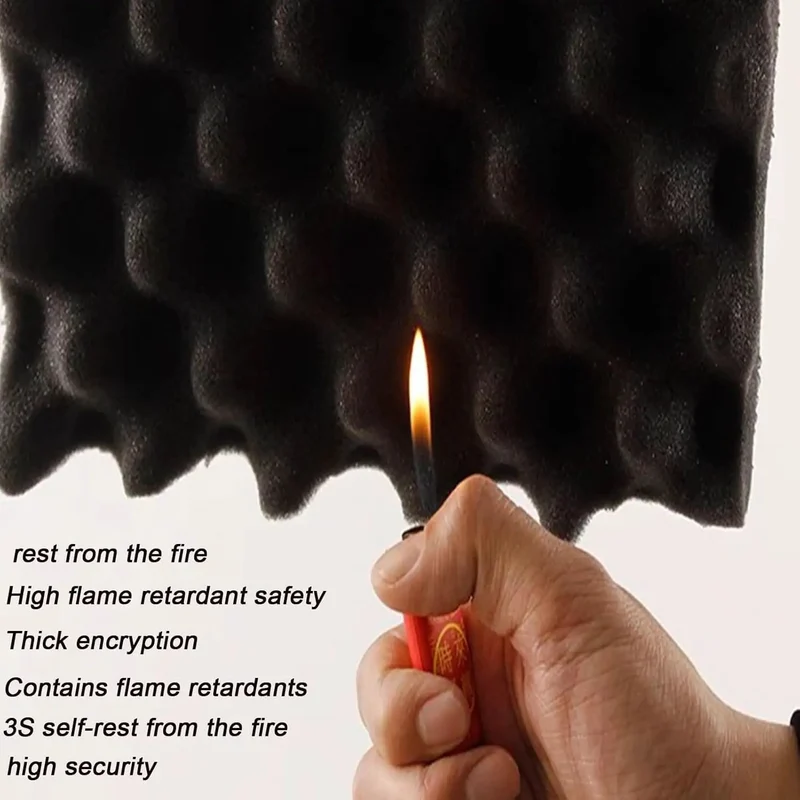 Top Notch Heavy Duty Closed Cell PU Acoustic Foam Panels For Home Studios And Gyms Ultra Resilient Self Adhesive Sound Proof Pads Quick Peel Stick Noise Blocking Tiles Pro Grade Finish
