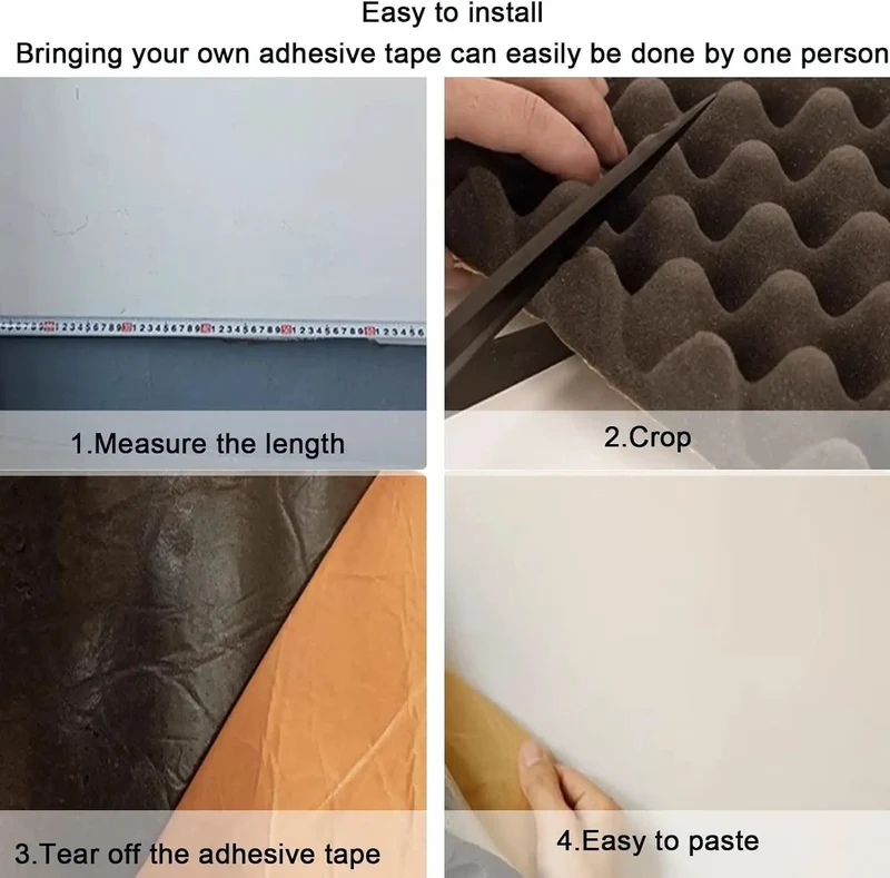 Top Notch Heavy Duty Closed Cell PU Acoustic Foam Panels For Home Studios And Gyms Ultra Resilient Self Adhesive Sound Proof Pads Quick Peel Stick Noise Blocking Tiles Pro Grade Finish