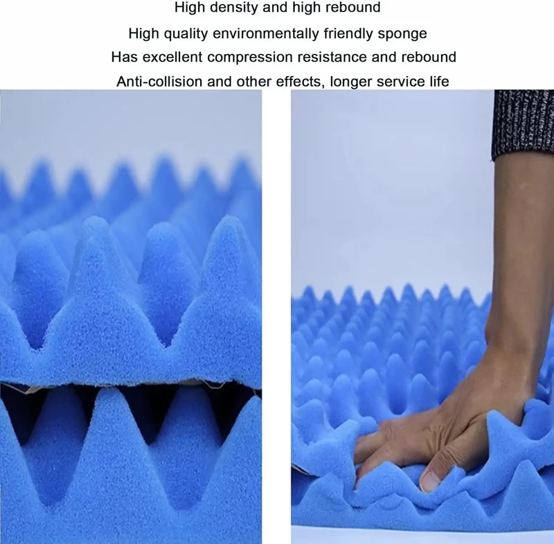 High Density Soundproofing Foam Panels Self Adhesive Egg Crate Acoustic Tiles For Home Studios And Chill Spaces Thick Durable Wall Mats That Straight Crushes Room Echo And Keeps Audio Sessions Tight