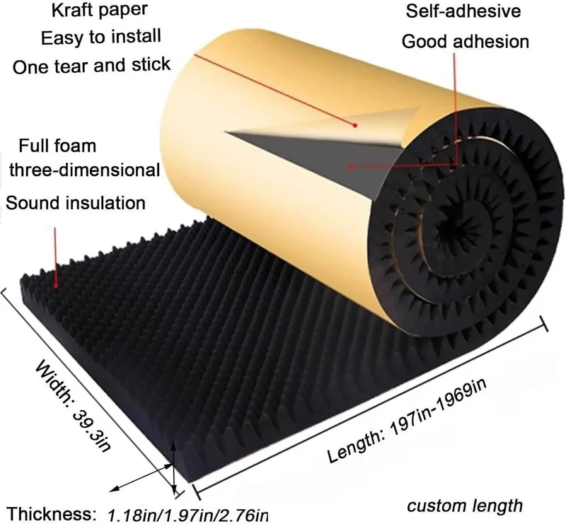 High Density Soundproofing Foam Panels Self Adhesive Egg Crate Acoustic Tiles For Home Studios And Chill Spaces Thick Durable Wall Mats That Straight Crushes Room Echo And Keeps Audio Sessions Tight