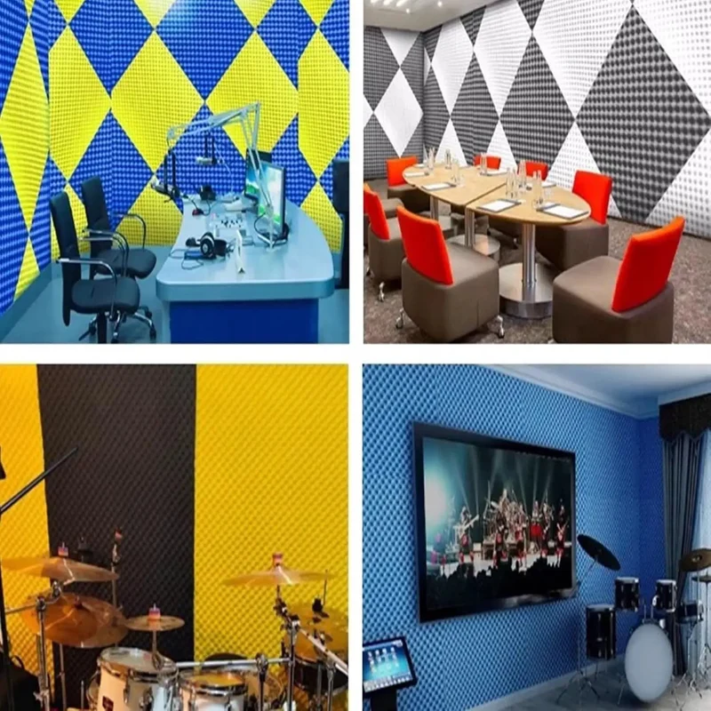 Game Changing High Density Acoustic Foam Panels With Self Adhesive Backing For Recording Studio Fast Recovery Sound Proof Padding Kicks Room Echoes To The Curb Sets Off Pro Studio Vibes