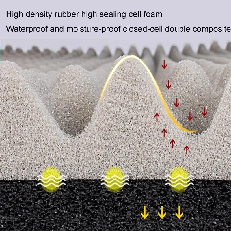 Self Adhesive Peel And Stick Soundproof Acoustic Foam Rolls High Density Waterproof Wall Padding For Home Studio Heavy Duty Noise Reduction Gray 7Cm Thick Game Changer
