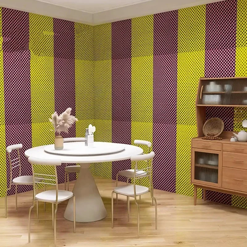 Self Adhesive Pyramid Acoustic Foam Panels To Keep Your Studio Fresh While Knocking Out Echo And Cranking Up Sound Quality For Offices Gaming Rooms Yellow Roll