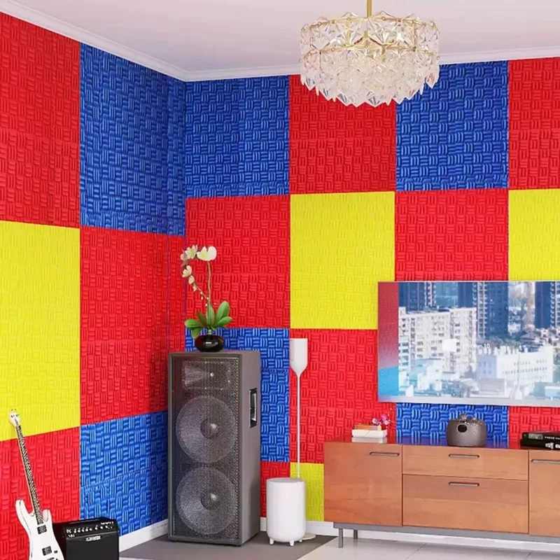 Heavy Duty Top Shelf Acoustic Foam Panels And Soundproof Wall Padding For Home Studios With Kick Butt Noise Blocking Plus Water Resistant High Density Polyurethane Roll In Bright Red Finish
