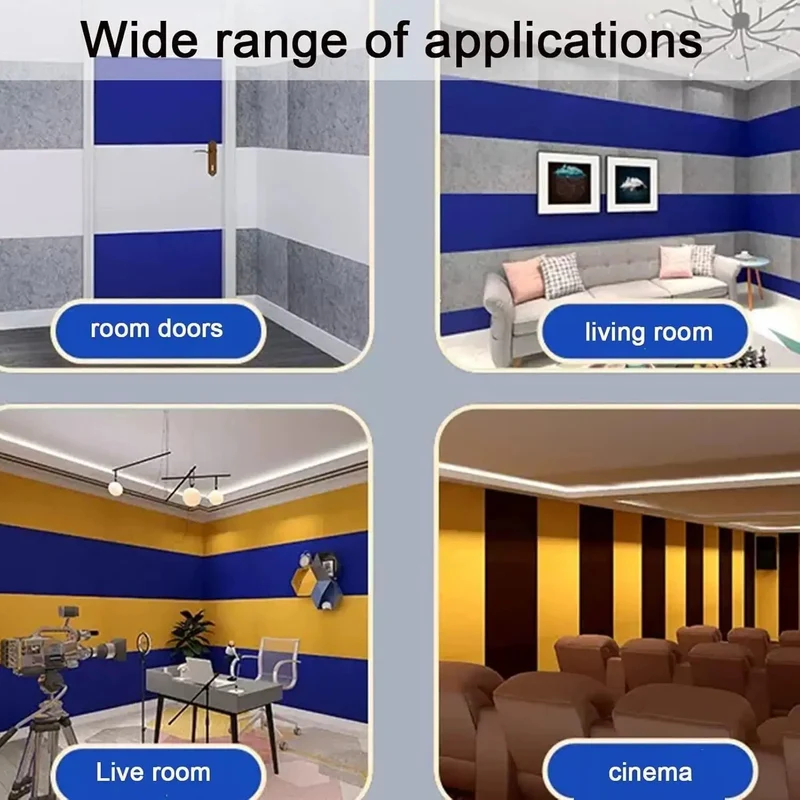 Top Shelf Acoustic Foam Wall Tiles High Density Sound Proofing Pads Self Adhesive Studio Home Office Noise Dampening Panels To Knock Out Echo And Reverberation Yellow 5Cm Fifty Piece Set