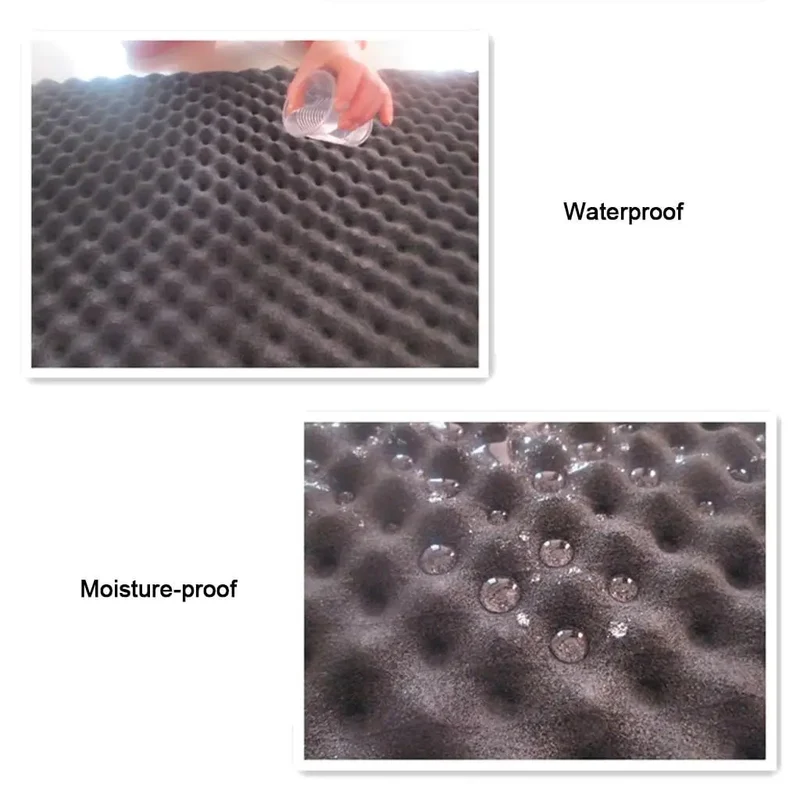 Pro Grade Egg Crate Acoustic Foam Rolls For Studio Walls, Zero Hassle Peel And Stick Sound Dampening Pads To Kill Echo, Fire Retardant Noise Control Panels Easy Trim