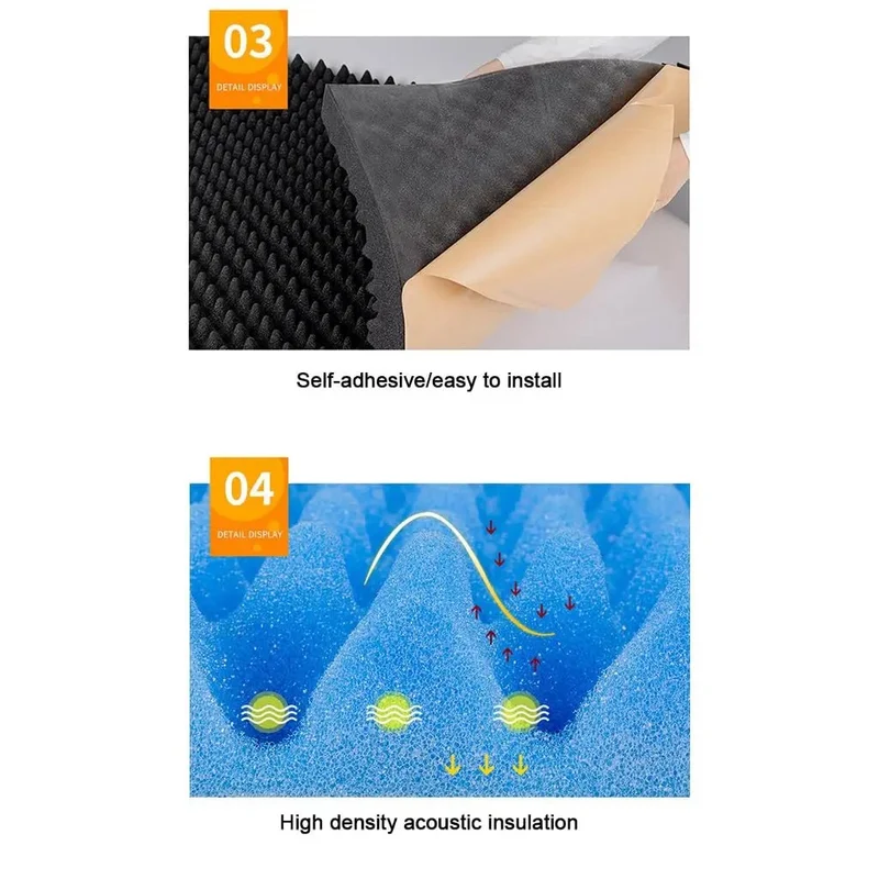 Premium Red Acoustic Foam Rolls Self Adhesive Sound Deadening Panels Flame Retardant Noise Cutting Wall Treatment Peel And Stick No Sweat Diy Studio Setup Pure Quiet Vibes Easy Trim Anywhere
